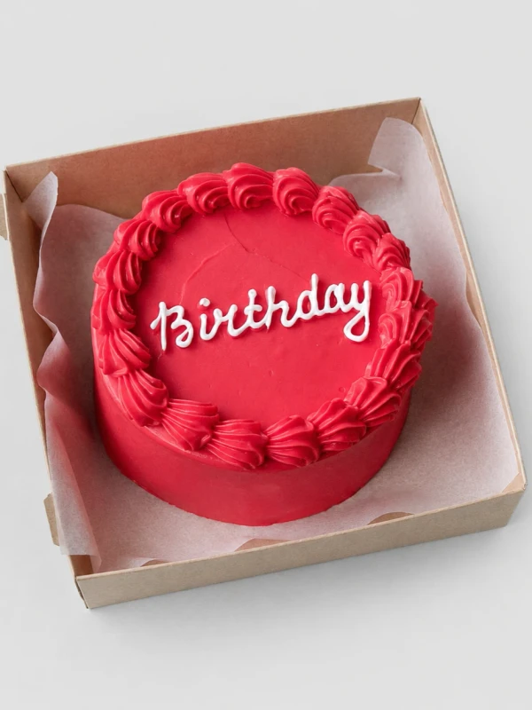 Бенто - торт "Birthday с рюшами"