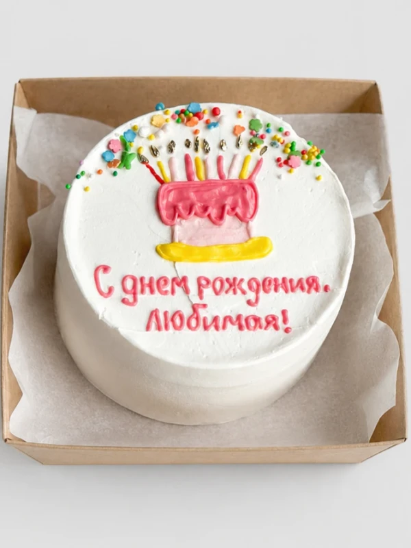 Бенто - торт "Тортик со свечками"