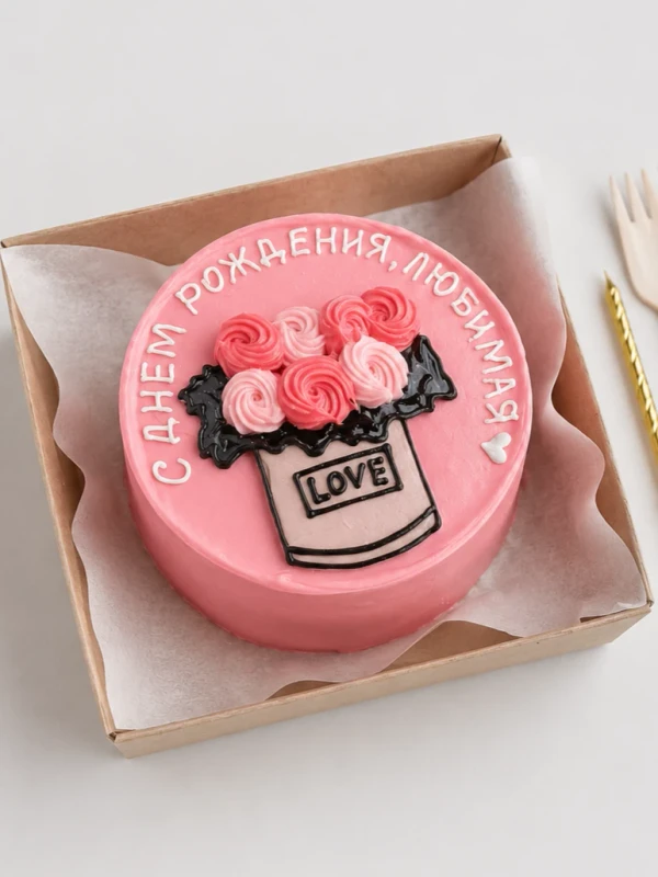 Бенто - торт "С любовью для мамы"