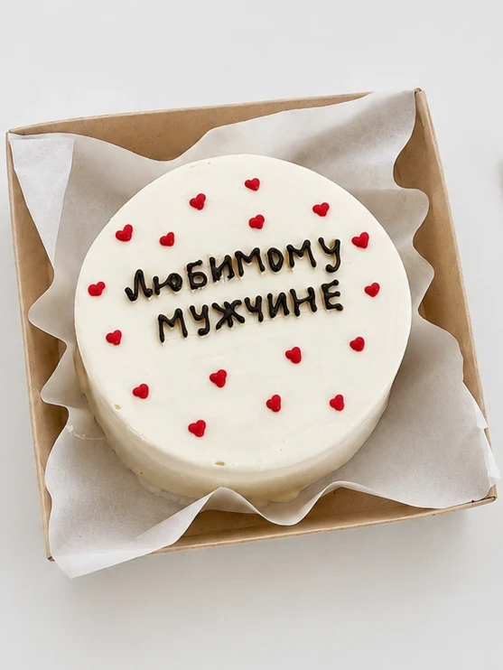 Бенто - торт "Моему мужчине"
